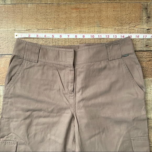 St. John Cargo Pants with Ankle Cuff Khaki Brown Size 4 - Picture 11 of 11